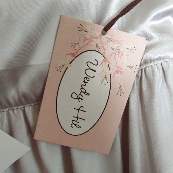 Wendy Hil Gold Rose Lace Scalloped Edge Skirt Women's Size 2 Lining - Picture 10 of 12